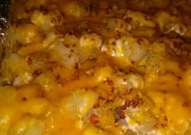 Recipe of Perfect Cheesy bacon ranch potatoes