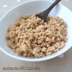 A picture of Sweet and Spicy Chicken Soboro.