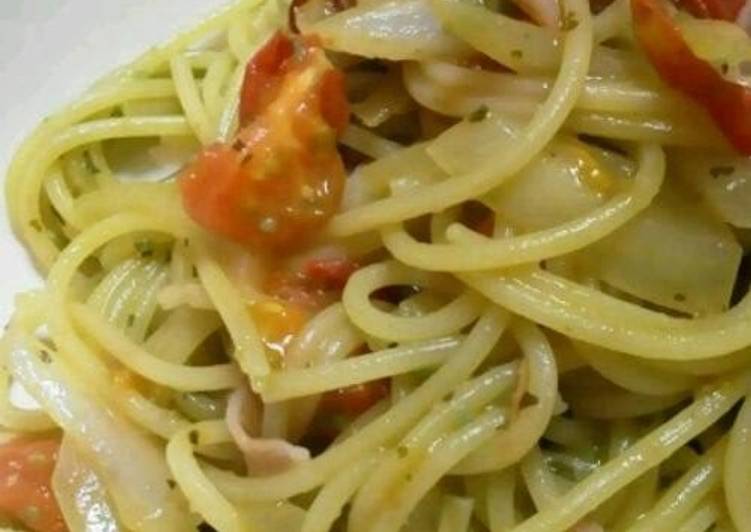 Steps to Make Favorite Tomato and Basil Sauce Pasta