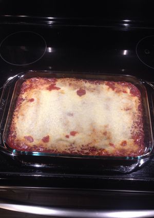 A picture of Chicken Manicotti.