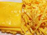 shredded egg omelet