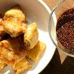 Sophie's deep fried wontons and dipping sauce