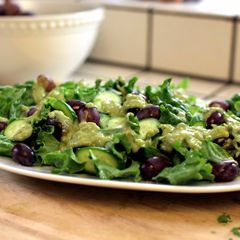 A picture of Avocado, Cucumber & Grape Salad.