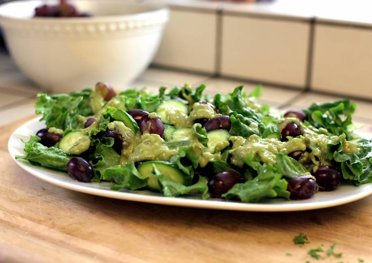 Simple Way to Prepare Any-night-of-the-week Avocado, Cucumber &amp; Grape Salad