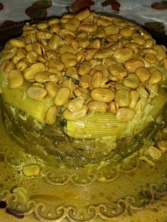 صورة لوصفة دولمة ورق العنب أي محشي ورق العنب