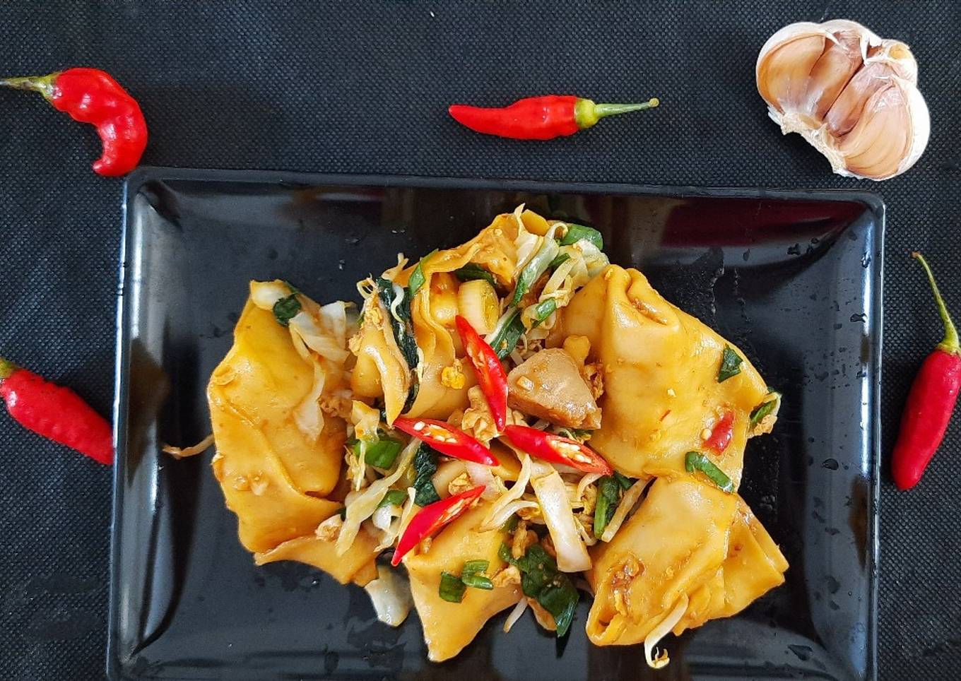 Pangsit Goreng Tektek ala Le Gino