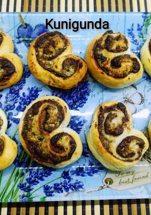 Nugátkrémes csiga recept fotója