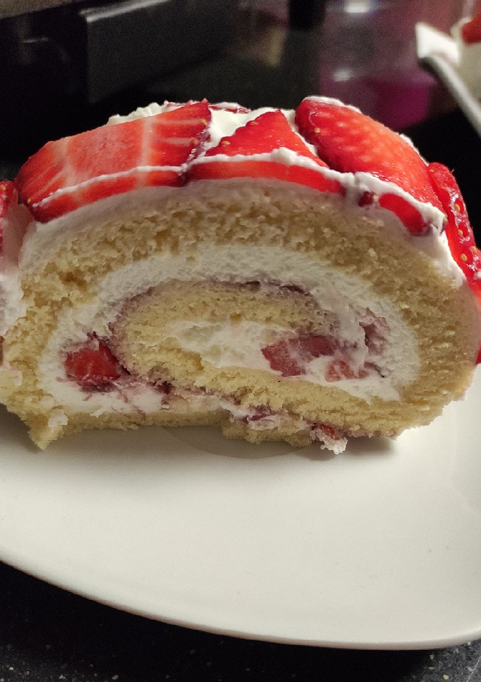Una foto de Brazo de fresas con nata Mambo