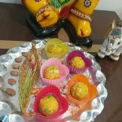 A picture of Boondi Ladoo.