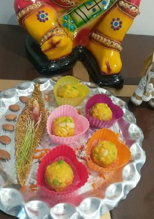 A picture of Boondi Ladoo.