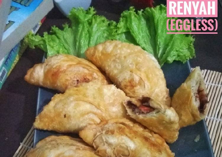 Karipap Pisang coklat Renyah (eggless)