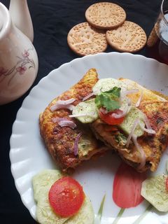 চীজি ব্রেড অমলেট(cheesy bread omlette recipe in Bengali) রেসিপির প্রধান ছবি