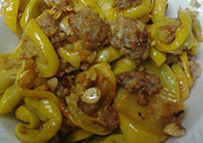 Recipe of Homemade Squash with sausage