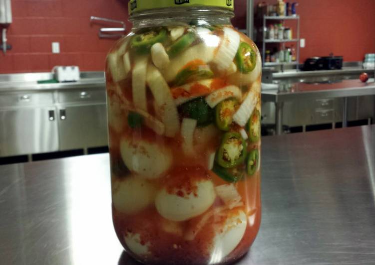 Steps to Prepare Any-night-of-the-week Grumpy&#39;s Pickled Eggs