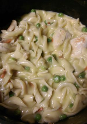 A picture of Quick Chicken noodle soup.