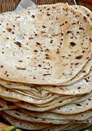 A picture of Chapatis roti.