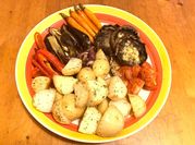 A picture of baked brinjal