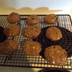 A picture of Craisin, Pinenut and Dark Chocolate Biscuits.