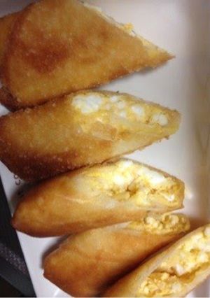 A picture of Egg Spring Rolls for Cherry Blossom Viewing Bentos.