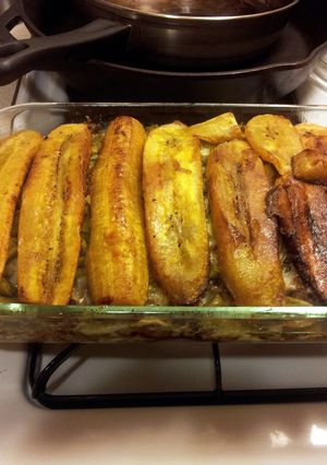 A picture of Puerto Rican lasagna.