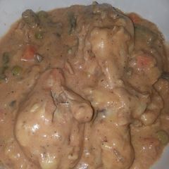 A picture of Mama's Fun Funky Crockpot Chicken.