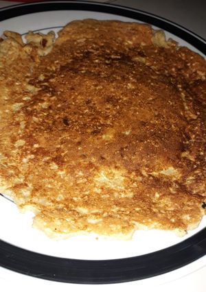 Una foto de Tortilla de avena y manzana