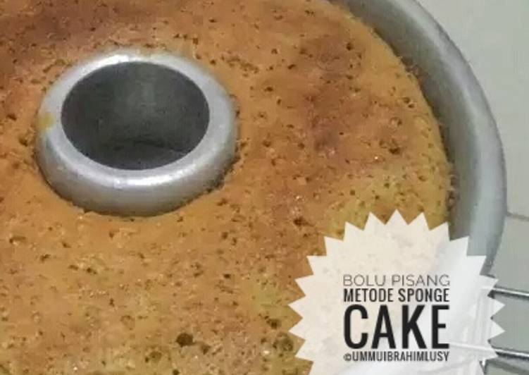 Bolu Pisang (metode sponge cake)