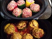 A picture of stuffed peppers