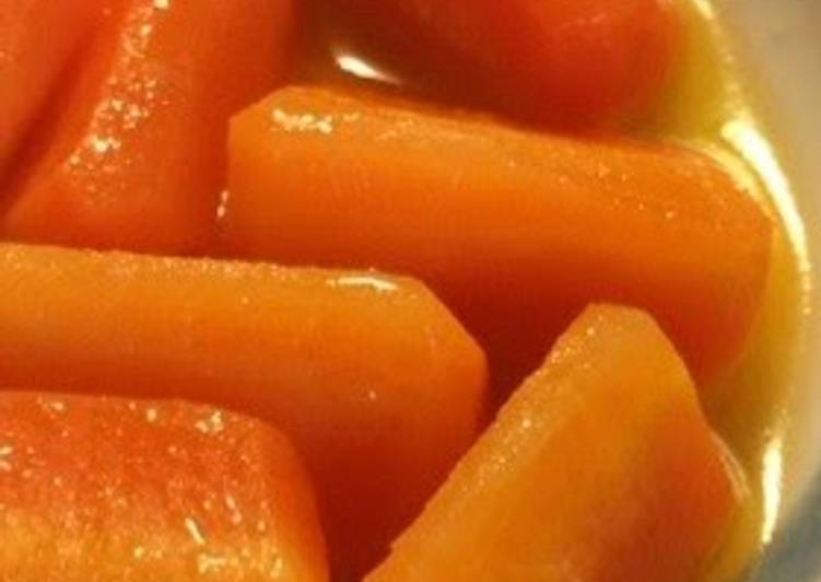 Simple Way to Prepare Any-night-of-the-week Microwaved Carrot Glacés