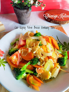 Foto resep Cah Jagung Putren Brokoli Kembang Tahu