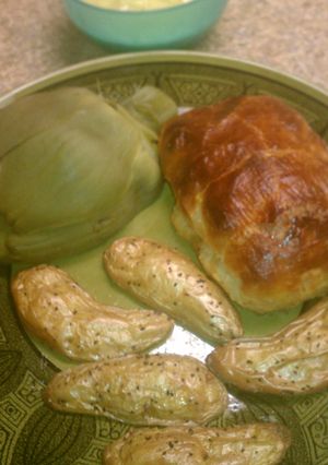 A picture of Salmon en Croute.