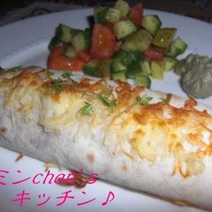 A picture of Wraps (with Homemade Tortillas).