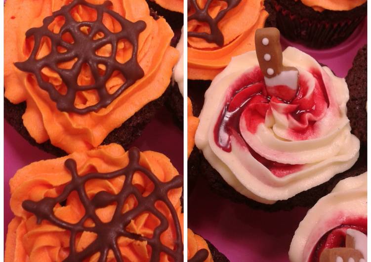 spooky chocolate cupcakes recipe main photo