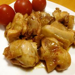 A picture of Easy Gochujang Teriyaki Chicken in the Microwave.