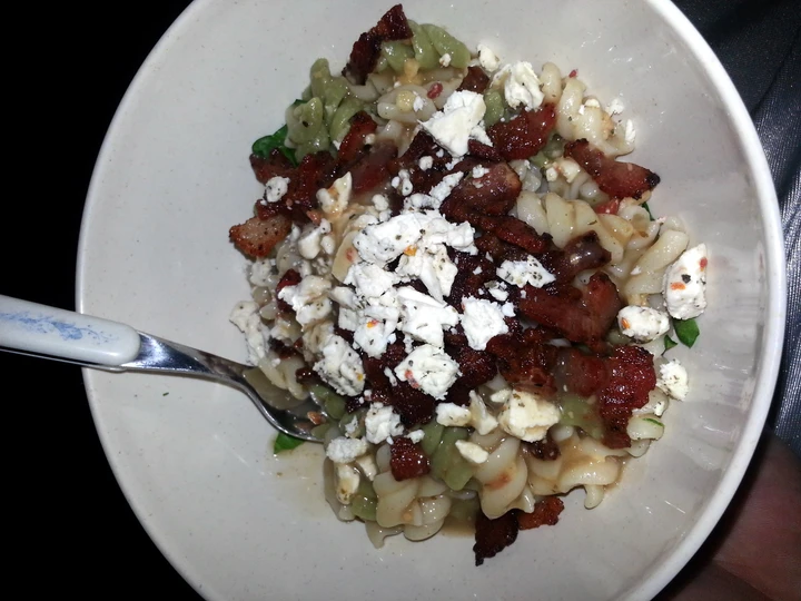 Easy Steps to Prepare Bacon Cesar Pasta Salad the Delicious Really delicious