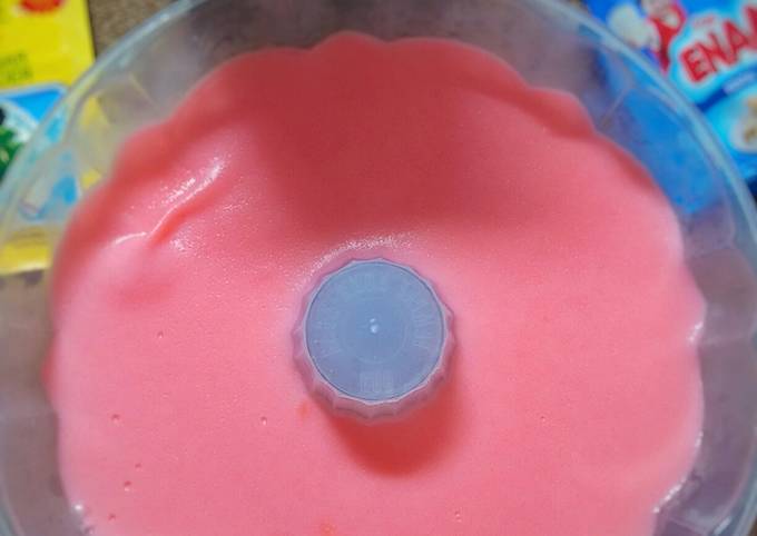Resep Strawberry Silky Pudding Anti Gagal