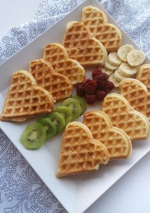 O poză a rețetei Vafe pufoase cu iaurt.