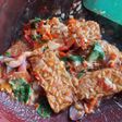 Tempe penyet sambel kemangi