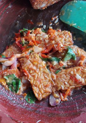 Foto resep Tempe penyet sambel kemangi
