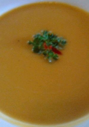 A picture of Ladybirds Pumpkin Soup.
