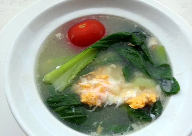 Get Fresh With Bak Choy And Egg Soup