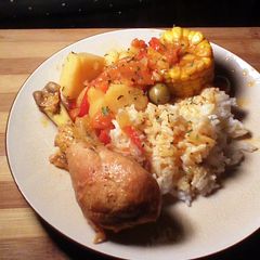 A picture of POLLO GUISADO (CHICKEN STEW).