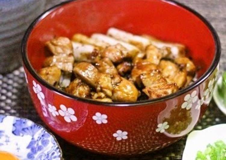 Recipe of Ultimate Hitsumabushi-style Chicken over Rice