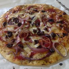 A picture of Vegetarian Pizza.