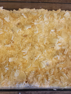 A picture of Cheesy Hash Brown Casserole.