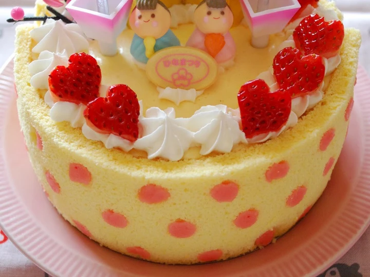 How To Make Polka Dot Bavarois Doll Festival Cake which Delicious