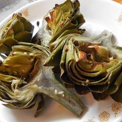 A picture of Oven Roasted Artichokes.