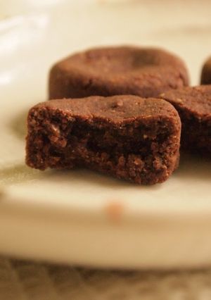 A picture of Healthy Okara & Rice Flour Cocoa Cookies.