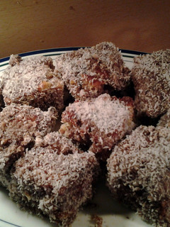 A picture of Lamington CakeRecipe by post from Australia, EmilyFor coco lovers!.