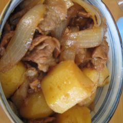 A picture of Delicious Cooked over High Heat! Nikujaga (Simmered Meat and Potatoes).